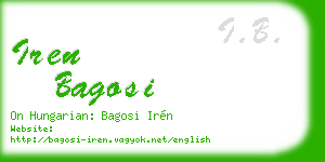 iren bagosi business card